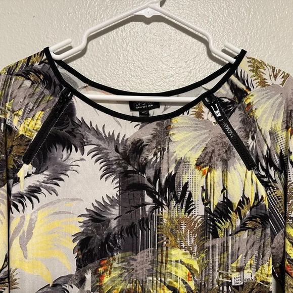 TopShop City Landscape Floral Print Dress in US 12 Bodycon Midi - Picture 2 of 6